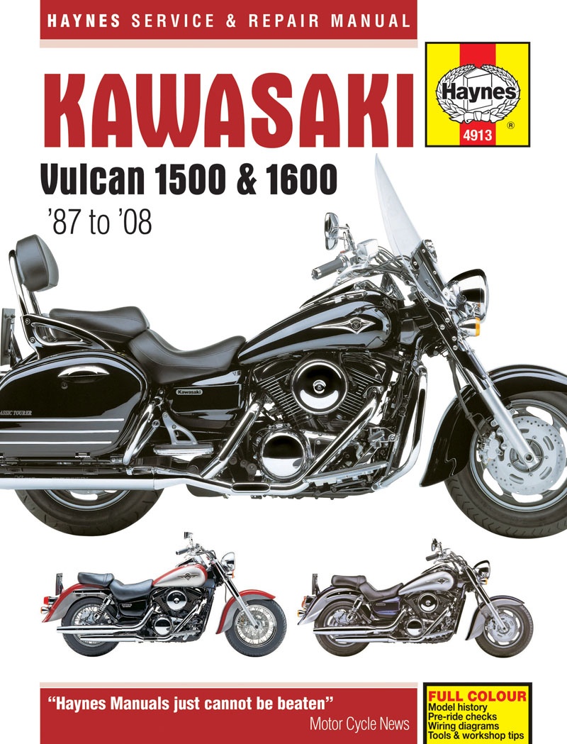 KAWASAKI VULCAN 1500 i 1600 (1987-2008) - instrukcja Haynes